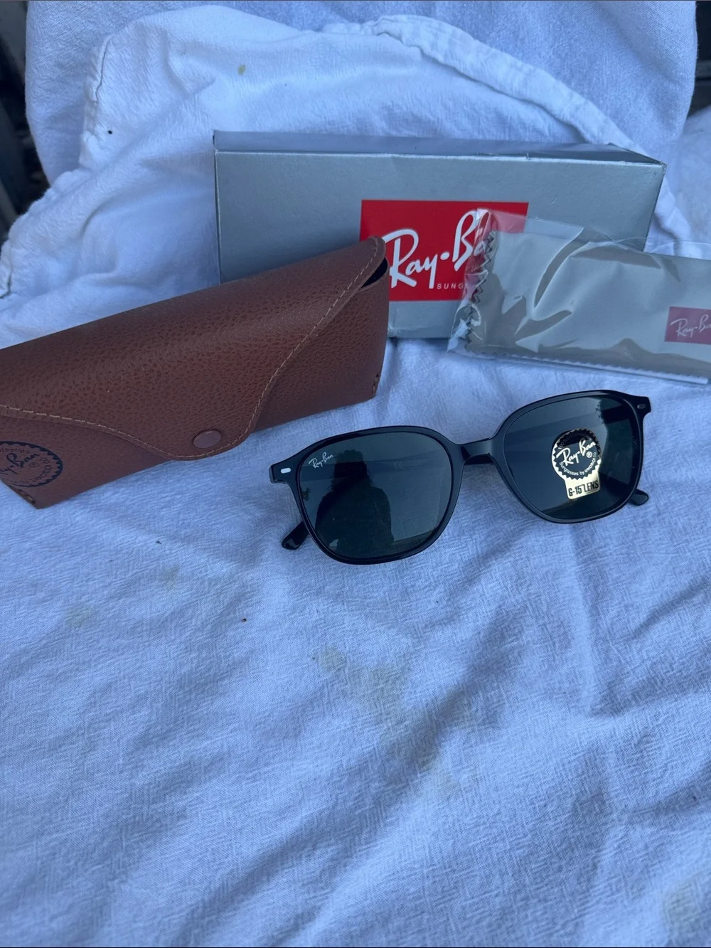 Ray-Ban Women's Black Sunglasses with G-15 Lenses